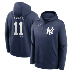 Navy Anthony Volpe New York Yankees Nike Player Name & Number Club Pullover Hoodie