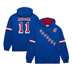 NHL Mark Messier New York Rangers Mitchell & Ness Name & Number Premium Pullover Hoodie