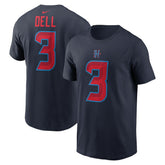 Tank Dell Name & Number T-Shirt - Houston Texans T-shirts