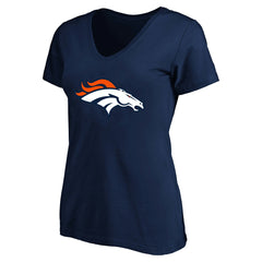 Bo Nix Women's Plus Size Name & Number V-Neck T-Shirt - Denver Broncos T-shirts