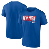 NHL New York Rangers Fanatics Blocked Out T-Shirt