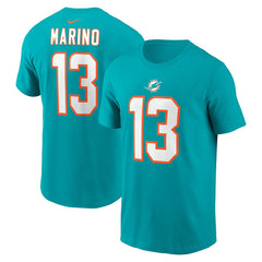 Dan Marino Retired Player Name & Number T-Shirt - Miami Dolphins T-shirts