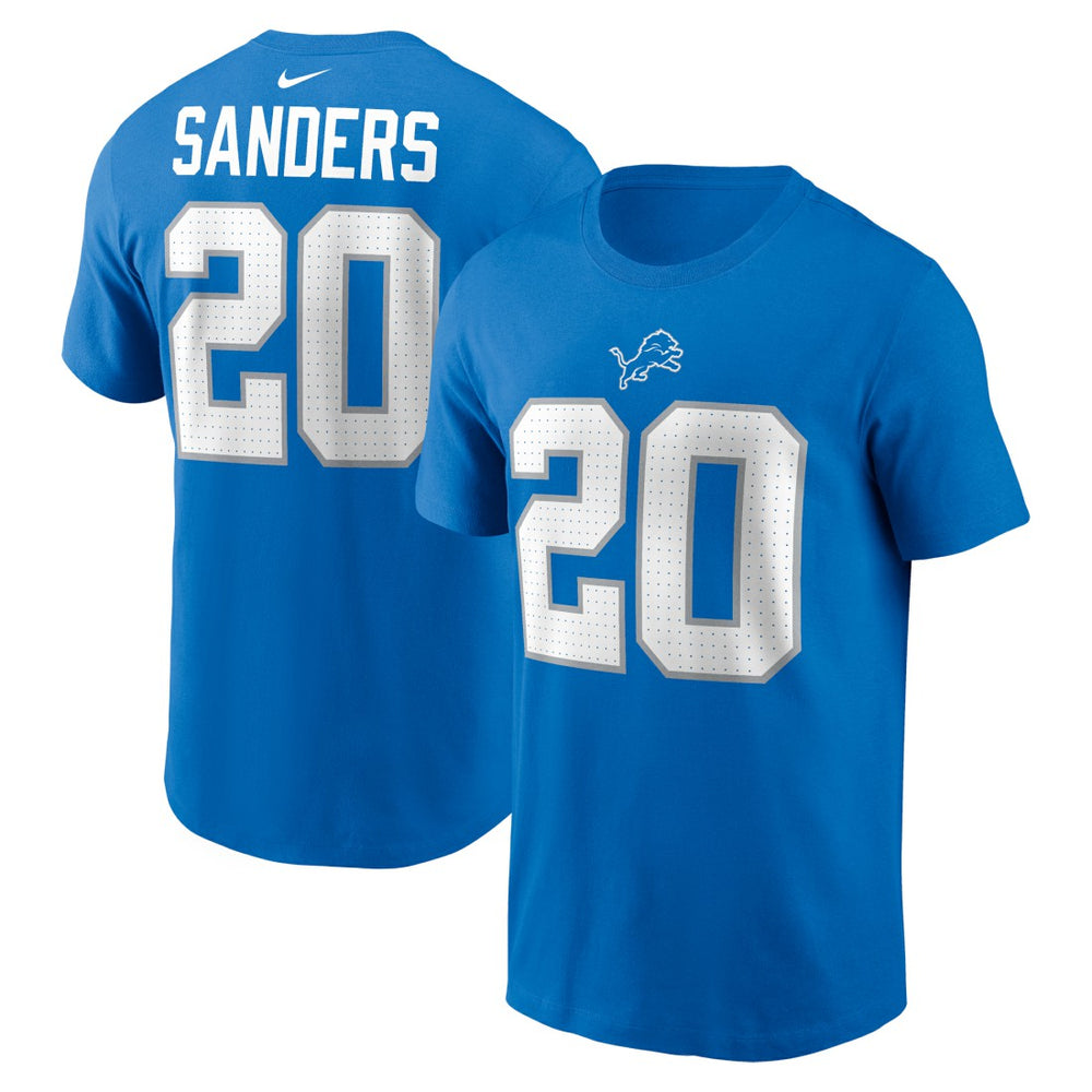 Barry Sanders Retired Player Name & Number T-Shirt - Detroit Lions T-shirts