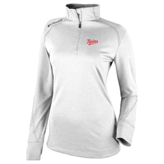 White Minnesota Twins Columbia Women's Cooperstown Collection Shotgun 2.0 Omni-Wick Quarter-Zip Top - White