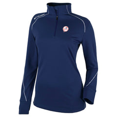 Navy New York Yankees Columbia Women's Cooperstown Collection Shotgun 2.0 Omni-Wick Quarter-Zip Top - Navy