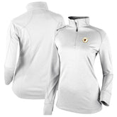 White San Diego Padres Columbia Women's Cooperstown Collection Shotgun 2.0 Omni-Wick Quarter-Zip Top - White