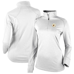 White San Diego Padres Columbia Women's Cooperstown Collection Shotgun 2.0 Omni-Wick Quarter-Zip Top - White