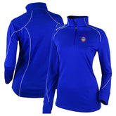 Royal Chicago Cubs Columbia Women's Cooperstown Collection Shotgun 2.0 Omni-Wick Quarter-Zip Top - Royal