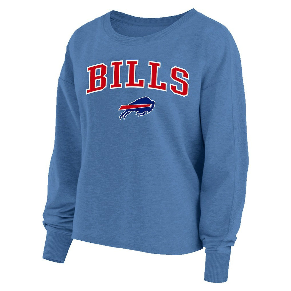 Profile Women's Plus Size Acid Wash Raglan Sweatshirt - Buffalo Bills Sweatshirts