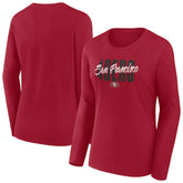 Women's Long Sleeve Scoop Neck T-Shirt - San Francisco 49ers T-shirts