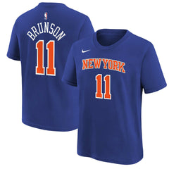 Nike Jalen Brunson New York Knicks Youth Icon Name & Number T-Shirt
