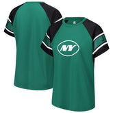 Starter Women's 1st Rounder Color Block Raglan Top - New York Jets Tops