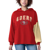 Starter Women's Power Move Long Sleeve Pullover Hoodie - San Francisco 49ers Hoodies