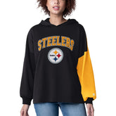 Starter Women's Power Move Long Sleeve Pullover Hoodie - Pittsburgh Steelers Hoodies