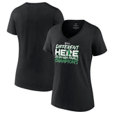 Fanatics Boston Celtics Women's 2024 NBA Finals Champions Pump Fake Hometown Originals V-Neck T-Shirt