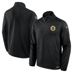 NHL Boston Bruins Fanatics Big & Tall Authentic Pro Quarter-Zip Top
