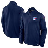 NHL New York Rangers Fanatics Big & Tall Authentic Pro Quarter-Zip Top