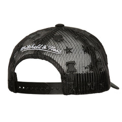 Mitchell & Ness Philadelphia 76ers Monogram Allover Logo Mesh Trucker Adjustable Hat