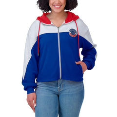 WEAR by Erin Andrews Women's Plus Size Color Block Full-Zip Hoodie - Buffalo Bills Hoodies