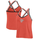 WEAR by Erin Andrews Women's Cross Strap Tri-Blend Tank Top - Kansas City Chiefs Tops