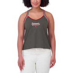 WEAR by Erin Andrews Women's Cross Strap Tri-Blend Tank Top - Tampa Bay Buccaneers Tops