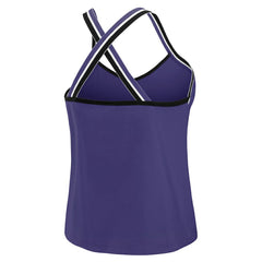 WEAR by Erin Andrews Women's Cross Strap Tri-Blend Tank Top - Baltimore Ravens Tops