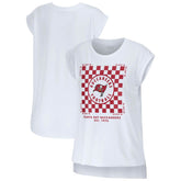 WEAR by Erin Andrews Women's Checker Muscle Tank Top - Tampa Bay Buccaneers Tops