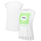 WEAR by Erin Andrews Women's Checker Muscle Tank Top - Seattle Seahawks Tops