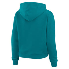 WEAR by Erin Andrews Women's Waffle-Knit Pullover Hoodie - Miami Dolphins Hoodies