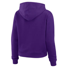WEAR by Erin Andrews Women's Waffle-Knit Pullover Hoodie - Minnesota Vikings Hoodies