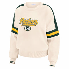 WEAR by Erin Andrews Women's Stripe Pullover Sweater - Green Bay Packers Pullover