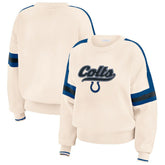 WEAR by Erin Andrews Women's Stripe Pullover Sweater - Indianapolis Colts Pullover