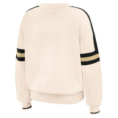 WEAR by Erin Andrews Women's Stripe Pullover Sweater - New Orleans Saints Pullover