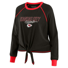 WEAR by Erin Andrews Women's Tie-Front Long Sleeve T-Shirt - Kansas City Chiefs T-shirts