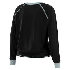 WEAR by Erin Andrews Women's Tie-Front Long Sleeve T-Shirt - Las Vegas Raiders T-shirts