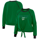 WEAR by Erin Andrews Women's Tie-Front Long Sleeve T-Shirt - New York Jets T-shirts
