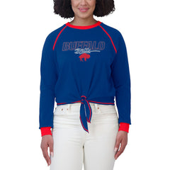 WEAR by Erin Andrews Women's Tie-Front Long Sleeve T-Shirt - Buffalo Bills T-shirts