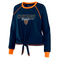 WEAR by Erin Andrews Women's Tie-Front Long Sleeve T-Shirt - Chicago Bears T-shirts