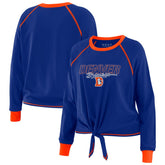 WEAR by Erin Andrews Women's Tie-Front Long Sleeve T-Shirt - Denver Broncos T-shirts