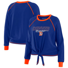 WEAR by Erin Andrews Women's Tie-Front Long Sleeve T-Shirt - Denver Broncos T-shirts