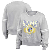 WEAR by Erin Andrews Women's Cropped Pullover Sweatshirt - Los Angeles Rams Pullover