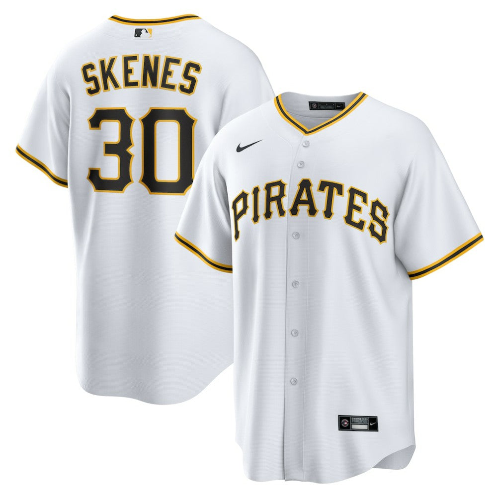 White Paul Skenes Pittsburgh Pirates Nike Home Replica Player Jersey