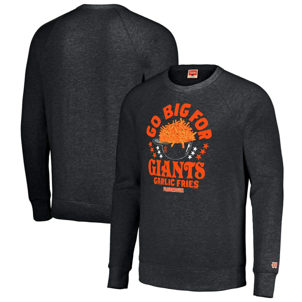 Charcoal San Francisco Giants MLB x Guy Fieri’s Flavortown Unisex Tri-Blend Pullover Sweatshirt