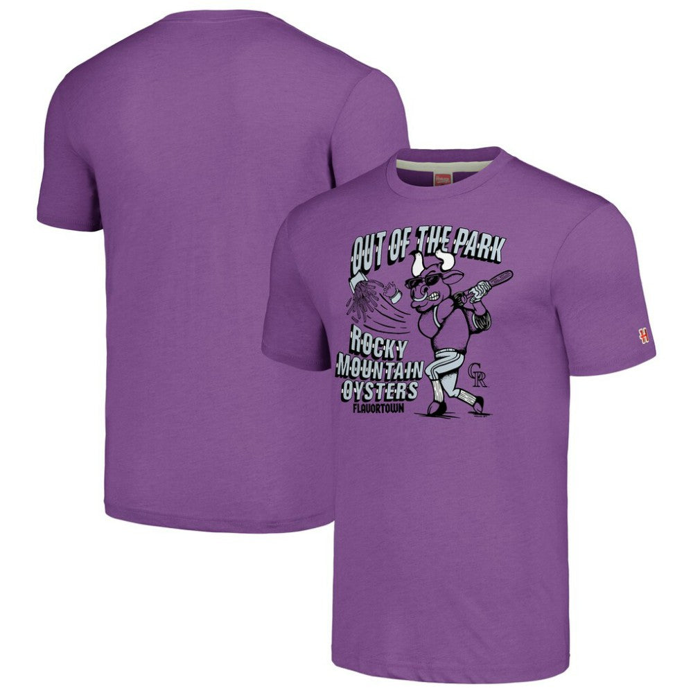 Purple Colorado Rockies MLB x Guy Fieri’s Flavortown Unisex Tri-Blend T-Shirt