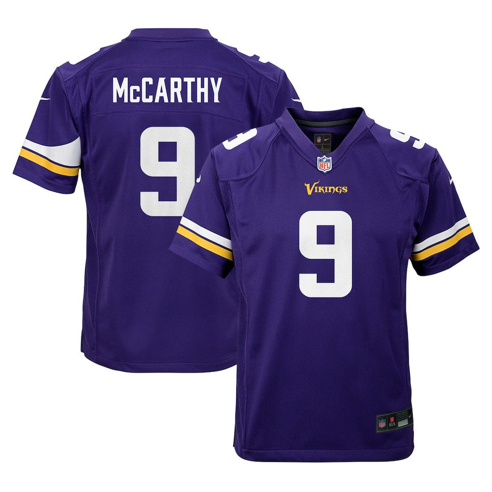 J.J. McCarthy Youth Game Jersey - Minnesota Vikings Jerseys