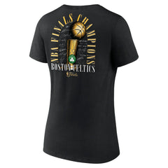 Fanatics Boston Celtics Women's 2024 NBA Finals Champions Fade Away Jumper Roster Signature V-Neck T-Shirt