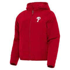Red Philadelphia Phillies Antigua Women's Universe Full-Zip Hoodie Jacket