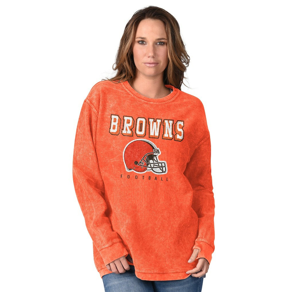 G-III 4Her by Carl Banks Women's Comfy Cord Pullover Sweatshirt - Cleveland Browns Pullover
