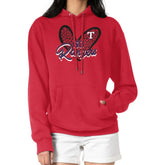 Red Texas Rangers G-III 4Her by Carl Banks Women's Leopard Heart Pullover Hoodie