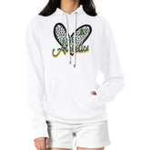 White Athletics G-III 4Her by Carl Banks Women's Leopard Heart Pullover Hoodie